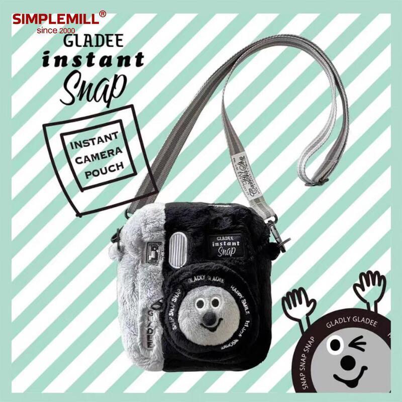 Pufang Gladee Instant Camera Bag Plush Mobile Phone Ccd Crossbody Storage Cute Retro Quirky Coin Purse