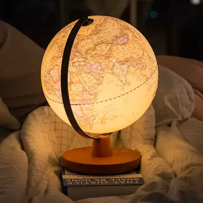 Pufang Taiwan Globe 3d three-dimensional relief children junior high school students Chinese and English touch table lamp ornaments gift