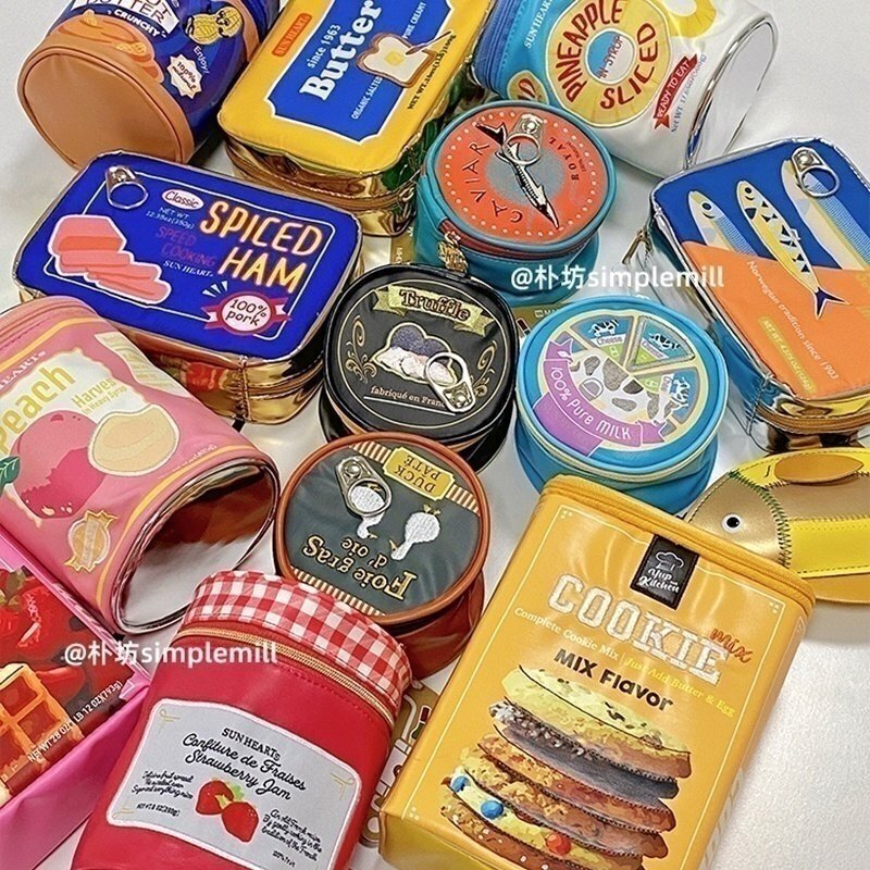Pufang Japan Yup Sardine Canned Food Cheese Food Storage Makeup Coin Pen Bag Cute Creative Gift Pufang Japan Yup Sardine Canned Food Cheese Food Storage Makeup Coin Pen Bag Cute Creative Gift