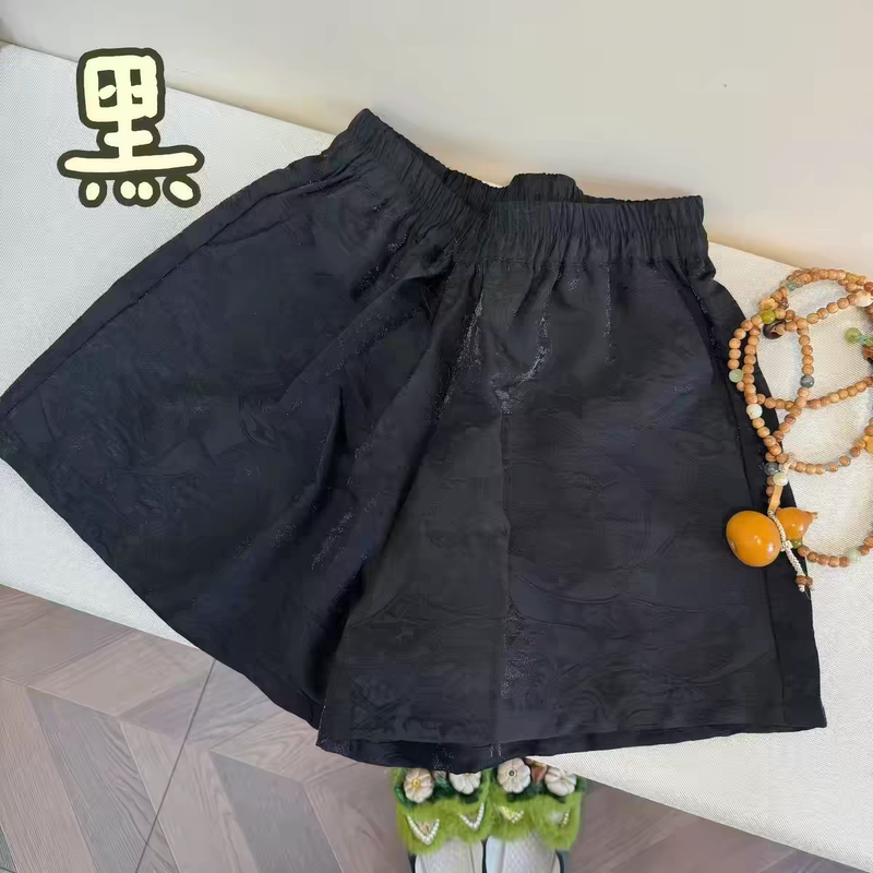(High-End Product) Embossed Rayon Jacquard Shorts (High-End Product) Embossed Rayon Jacquard Shorts