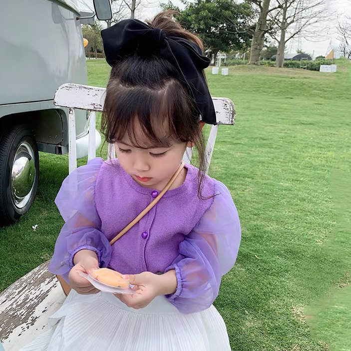 Fanjia Children's Super Fairy Bow Hair Ring Tie Hair Rubber Band Korean Streamer Hair Ring Girls Headwear