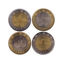 Hong Kong and Macao return to commemorative coins plus Macaos return to commemorative coins The full set of 4 face value RMB40  banks