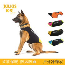 Julius K9 Pooch Outdoor Assault Clothing Pet Jacket Dog Chest Back Windproof Rain And Snow Warm Chest Braces
