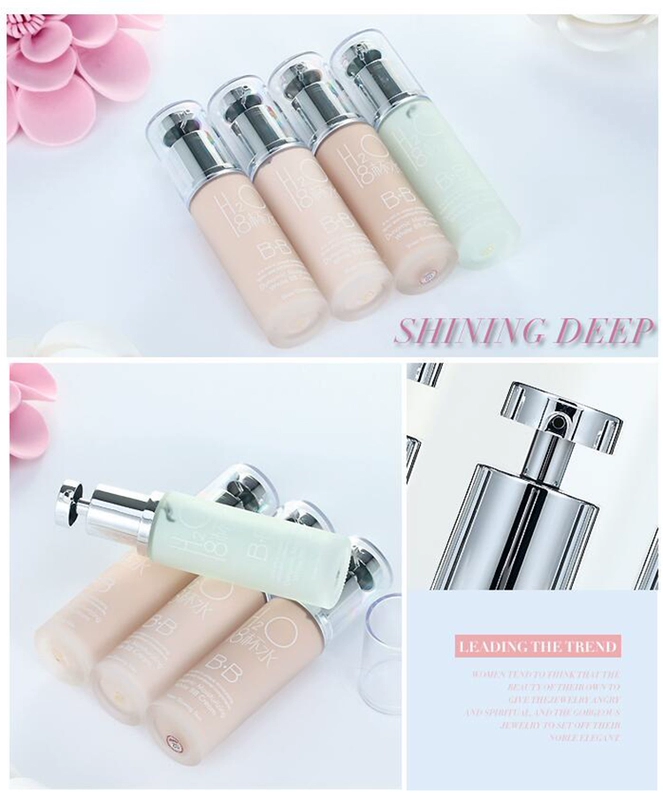 8 ly nước BB cream sinh viên dạng lỏng nền mỹ phẩm hiệu suất kem nền cô dâu làm sáng màu da giữ ẩm