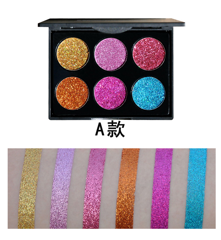 Long lanh bột long lanh trang điểm bóng mắt dán long lanh kim cương đèn flash trẻ em người lớn giai đoạn hiệu suất chương trình hộp trang điểm bảng mắt colourpop 9 ô