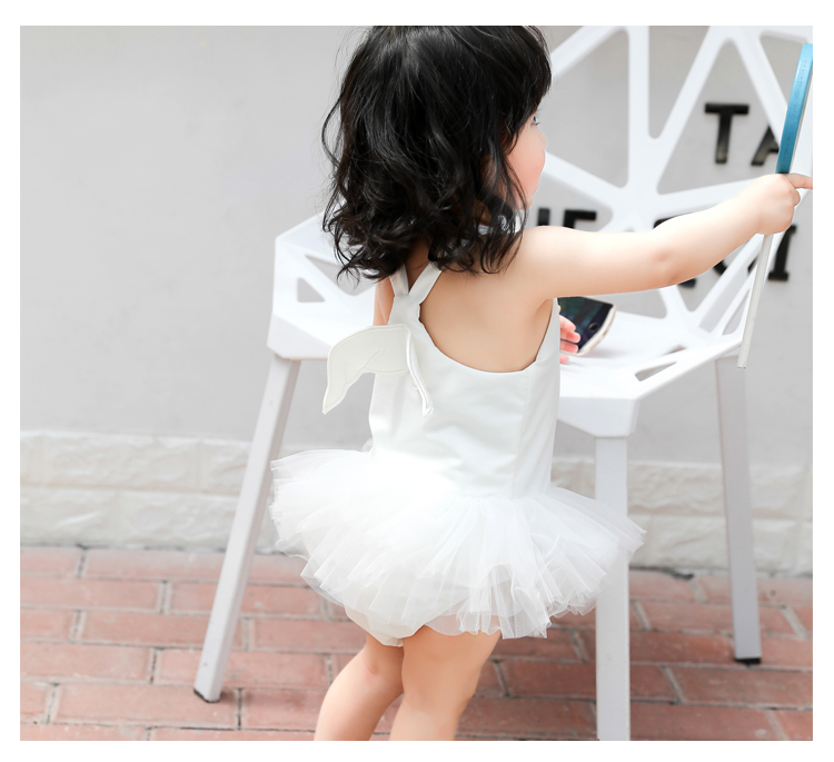 Đồ bơi trẻ em Nữ Baby Hàn Quốc Lưới Cô gái Áo tắm Công chúa trẻ em Áo tắm cho trẻ em Đồ bơi thiên thần - Bộ đồ bơi của Kid đồ bơi bé gái tay dài