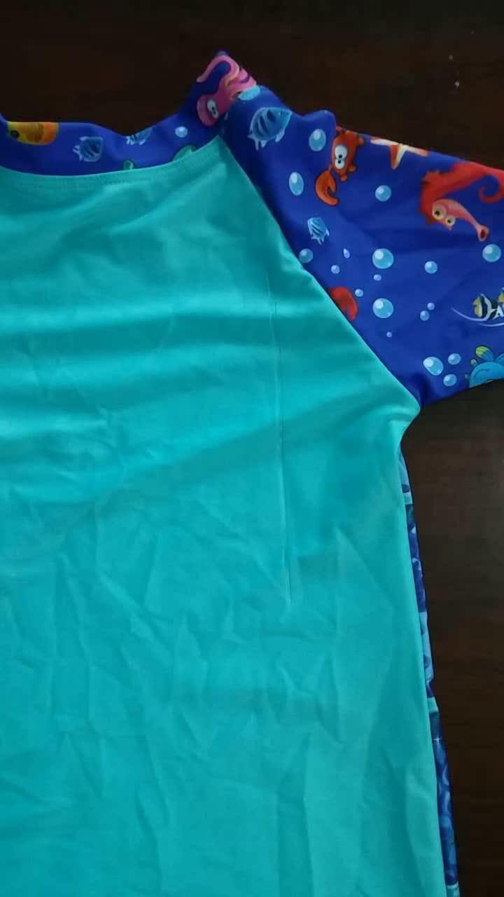 [瑕疵] Áo chống nắng cho bé trai Áo tắm cho bé trai Áo ấm cho bé - Bộ đồ bơi của Kid quần bơi cho bé trai