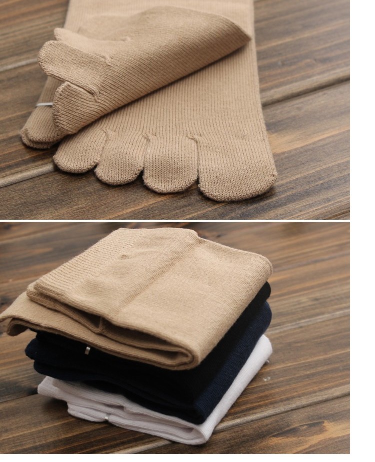 YOYO vớ tốt năm vớ ngón tay nam vớ vớ cotton vớ sáng tạo vớ năm ngón chân vớ nam k501 tất cổ cao