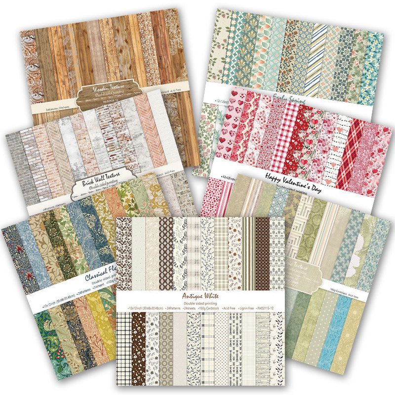 DIY Photo Album, Scrapbook, Handmade Card, Background Paper, Junk Journal, 12inch Double-Sided Patterned Paper DIY Photo Album, Scrapbook, Handmade Card, Background Paper, Junk Journal, 12inch Double-Sided Patterned Paper