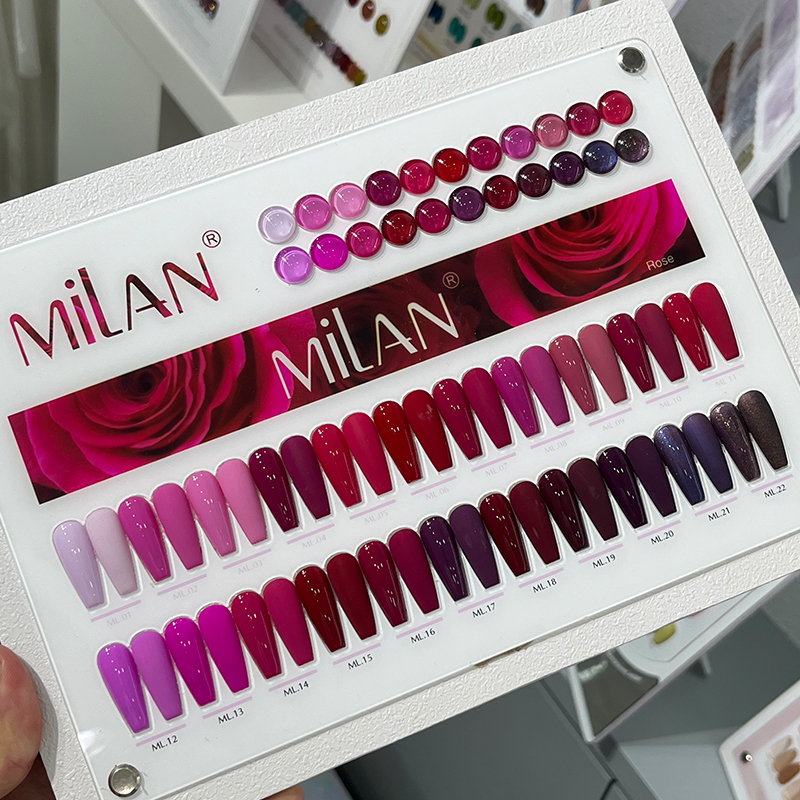 New Milan Nail Polish Gel Caramel Wine Red Blue One-Stroke Color Saturated High Durability Long-Lasting Colorful Nail Art