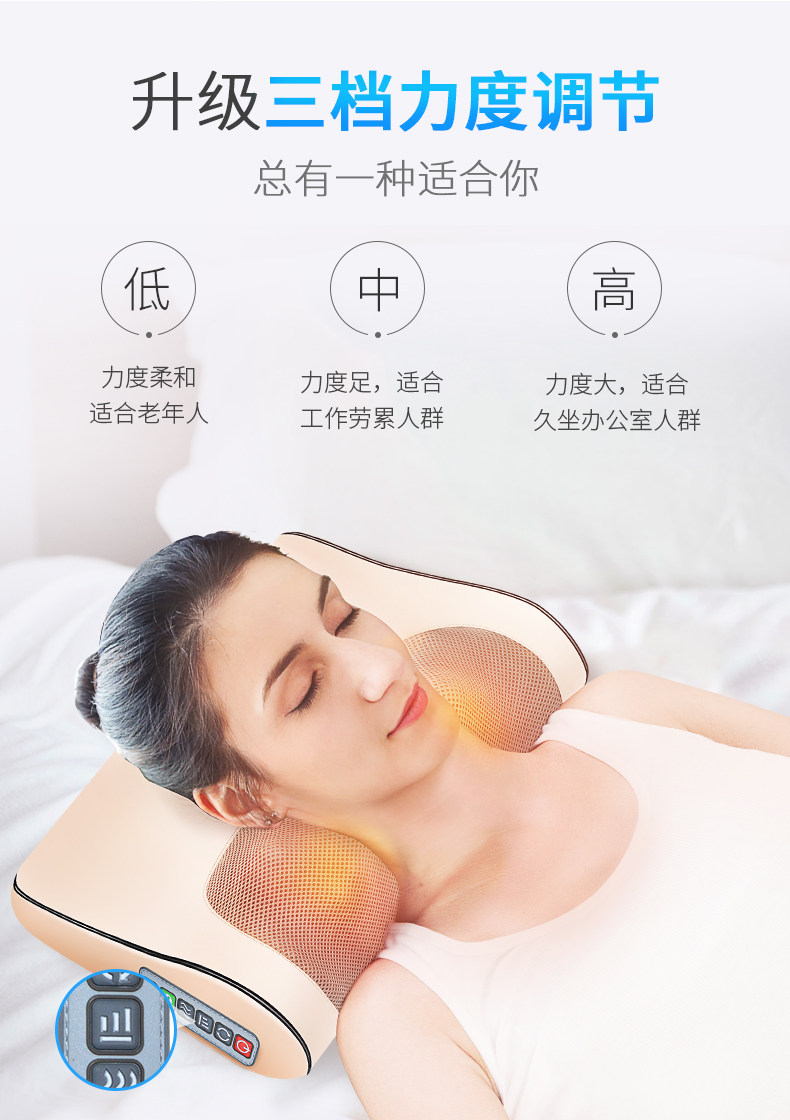 金凯瑞 多功能按摩枕 可双向拉伸 图12
