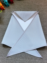 Foreign trade export daily single simple striped headscarf dust-proof headgear triangle towel dining restaurant cooking housekeeping beauty girl