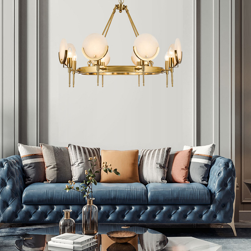 Rear Modern Cloud Stone Creativity Chandeliery Chandelia Room lobby Living room Book Room Dining Room Light American Bedroom Villa hotel