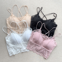 Spring Summer Womens Dress Bra Good Quality Beauty Back Cross Harnesses Detachable no steel ring Breasted Bra Lace