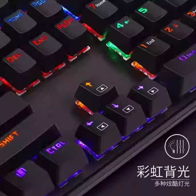 Red Dragon K208 Mechanical Keyboard Wired Notebook Desktop Computer Universal Gaming Green Switch E-Sports Home Use