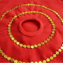 Stand-up thickened linen yarn for two people to dance in the Northeast Yangge red square handkerchief with flower octagonal handkerchief and square handkerchief