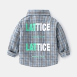 Детская осенняя рубашка, осенний лонгслив для мальчиков, в корейском стиле