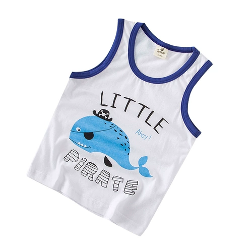 Летняя детская майка для мальчиков, летняя одежда, в корейском стиле, детская одежда