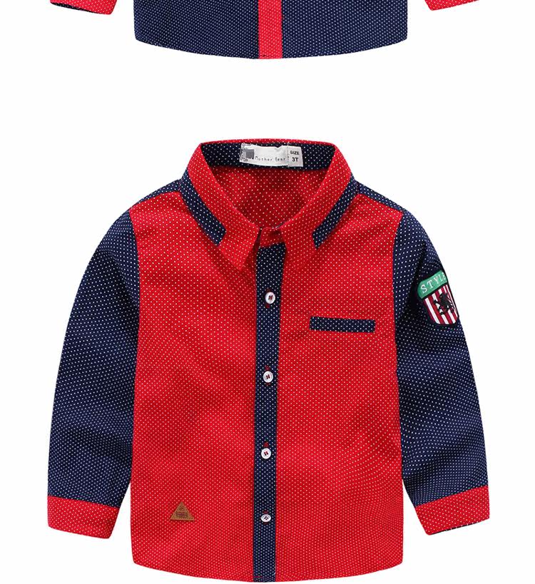 Chemise garcon à manche longue - Ref 2082213 Image 11