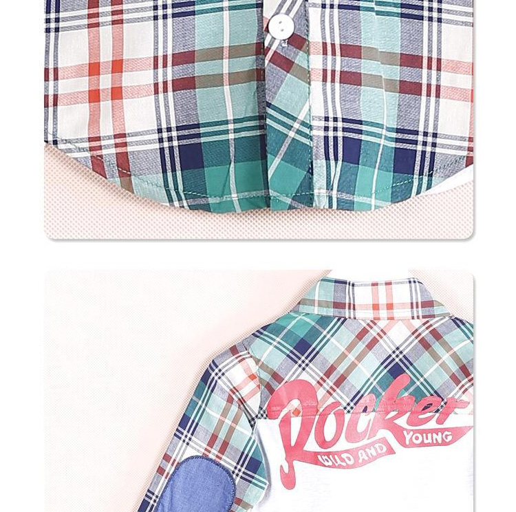 Chemise garcon à manche longue en coton - Ref 2082146 Image 38