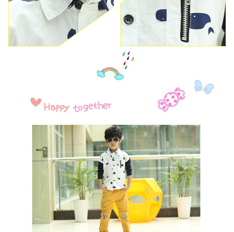 Chemise garcon à manche longue - Ref 2082179 Image 4