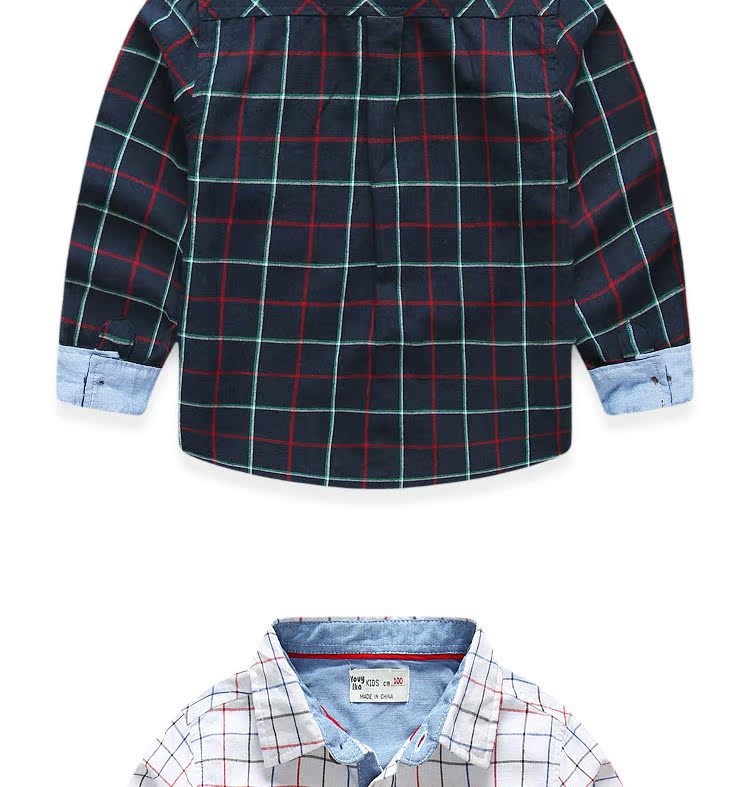 Chemise garcon à manche longue en coton - Ref 2082167 Image 26