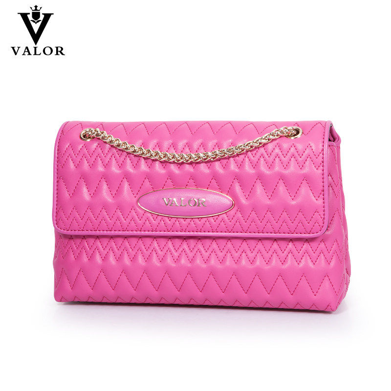 VALOR genuine leather messenger bag trendy new shoulder bag rhombus soft leather chain small bag luxury women's bag
