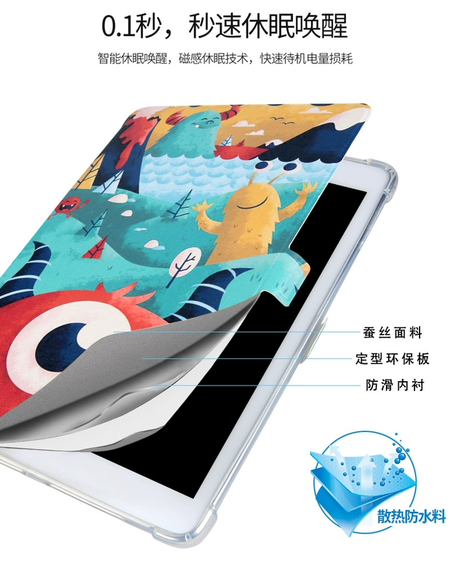 ipadmini4 bảo vệ tay áo Mini2 của Apple tablet 7,9 inch mini1 thả vỏ kháng silicone a1538 a1489 Cartoon Network dễ thương màu đỏ pad nhỏ 3 bao gồm tất cả da ipad mini4 - Phụ kiện máy tính bảng