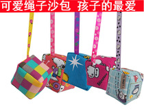 Sandbags children kindergarten children with rope sandbags Frisbee toys buckwheat sandbags 2