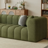 Кремовая ткань, хлопковый диван для гостиной, простой и элегантный дизайн