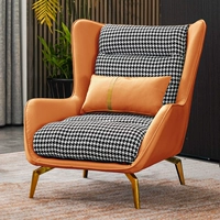 Оранжевая технологическая ткань, черная тысяча птиц