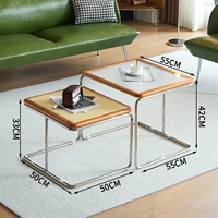 Комбинированный журнальный столик из стекла Ratto