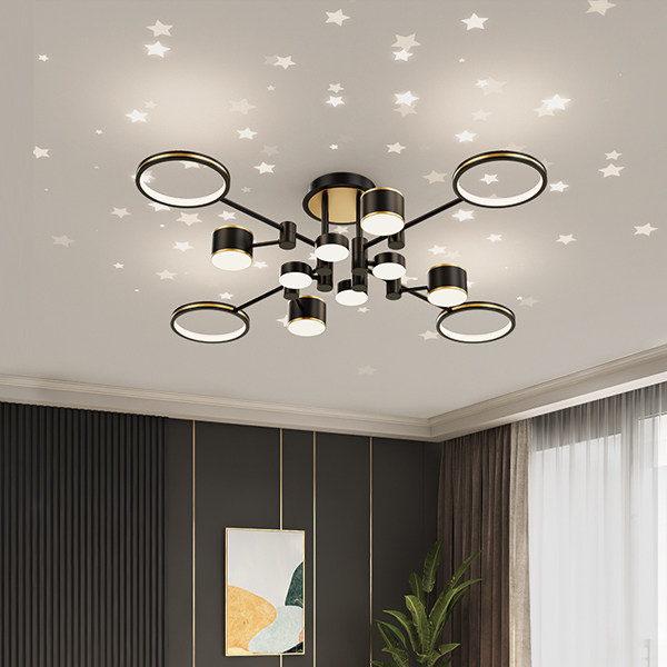 Nordic modern led living room suction ceiling lights net red new starry sky full Star bedroom Dining Room Light Book Room Light