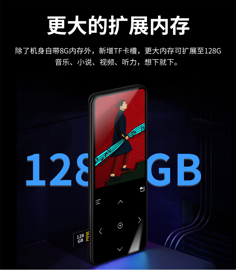 Phát sóng tuyệt vời C9 K9 mp3 Máy nghe nhạc Bluetooth cảm ứng thẻ sinh viên mini lossless hifimp4 Walkman p5 - Máy nghe nhạc mp3 mua máy nghe nhạc