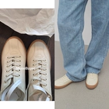 Страна появляется!Row Sam Line Canvas обувь Canvas обувь клей клей sole natural beige