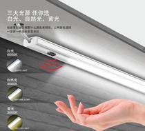 Childrens wiring night light Wardrobe light Induction led hanging rod Night cabinet display hand sweep light wired mirror front