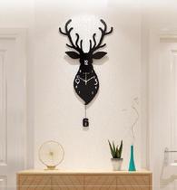 Childrens room Creative clock Living room Wall clock Personality pastoral dining room Hot pot shop Luxury barber shop Living room door hall