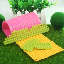 DIY handmade chocolate silicone mold bamboo weaving shape turn candy cake plug-in F-071 well type fence mold