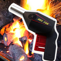 Outdoor blower barbecue tool hand press manual blower portable BBQ hair dryer camping supplies