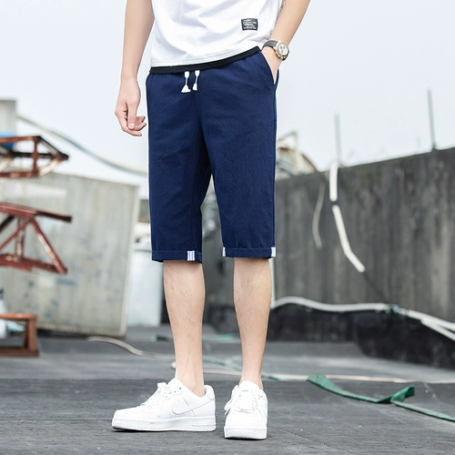 Летние штаны, трендовые шорты, оверсайз, в корейском стиле, свободный прямой крой