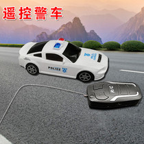 Small remote control police car simulation model electric two-channel car 110 public security car boy children toy car