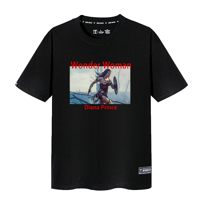 Justice League Wonder Woman Merchandise Short-Sleeve T-Shirt, Same Style as Gal Gadot, Loose Fit for Men and Women, Couple's Top Justice League Wonder Woman Merchandise Short-Sleeve T-Shirt, Same Style as Gal Gadot, Loose Fit for Men and Women, Couple's Top