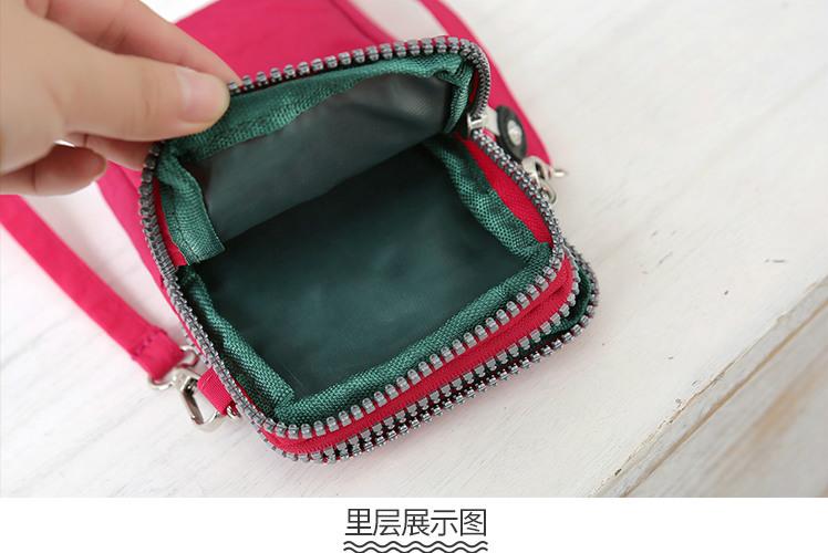 Móc cổ trung niên điện thoại di động túi nữ nhỏ túi chạy điện thoại di động ví xéo tay cầm túi vải cầm tay - Túi điện thoại tui xach