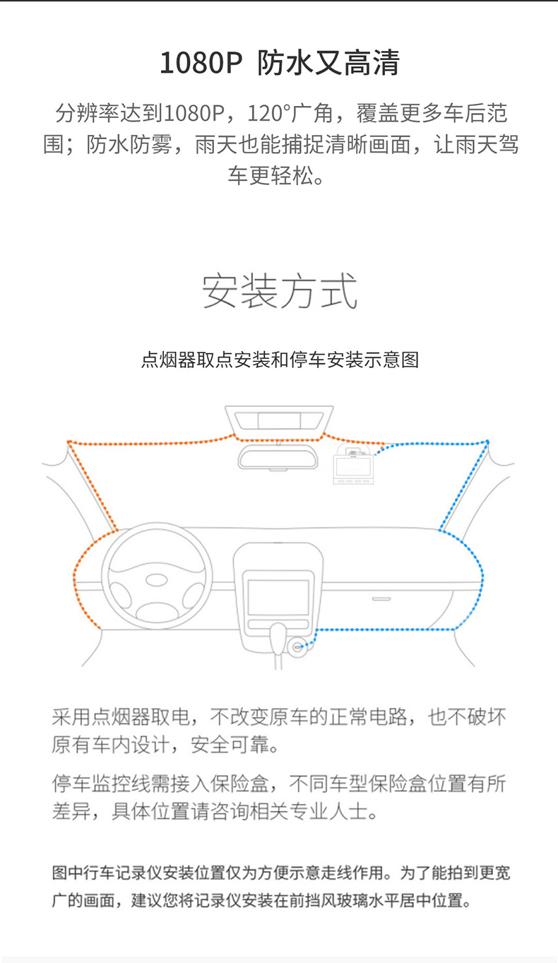 旗舰级记录仪 70迈 A800 4K智能行车记录仪 图17