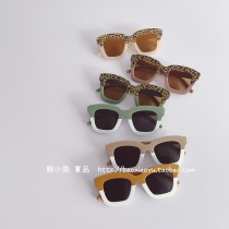 2021 spring and summer new southeastern gate children vintage contrast UV sunglasses sun glasses glasses