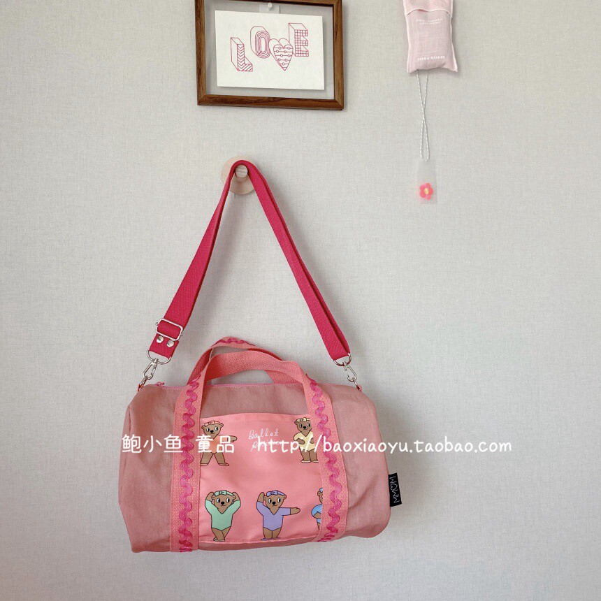 2022 new Korea ins Kids Girls Little Bear Lace Dance Cross-body Tote Bag Parent-Child Mommy Bag