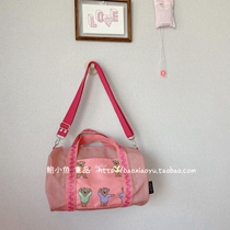 2022 New South Korea Ins Children Girl Girl Little Bear Lace dance Diagonal Satchel Handbag Parenting Mommy Bag
