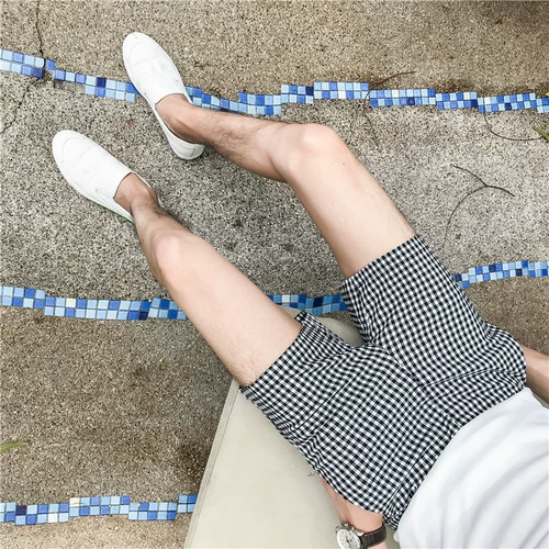 Летние штаны, приталенные модные шорты для отдыха, в британском стиле