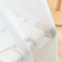 Japanese gauze curtain 2021 new living room transparent balcony sunscreen white gauze curtain window