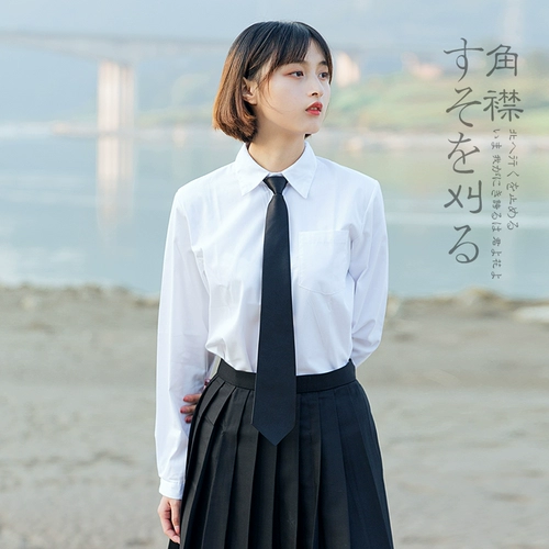 Студенческая юбка в складку, демисезонная японская летняя рубашка, большой размер, короткий рукав